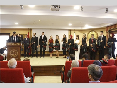 13 STAJYER AVUKATIMIZ CÜBBE GİYDİ
