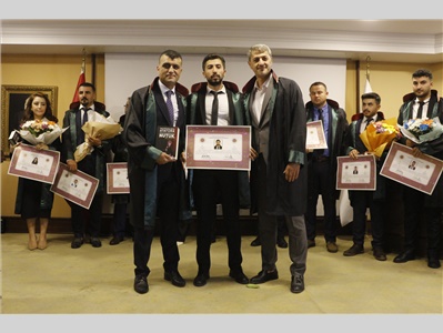 34 STAJYER AVUKATIMIZ CÜBBE GİYDİ