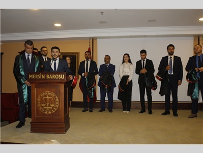 34 STAJYER AVUKATIMIZ CÜBBE GİYDİ