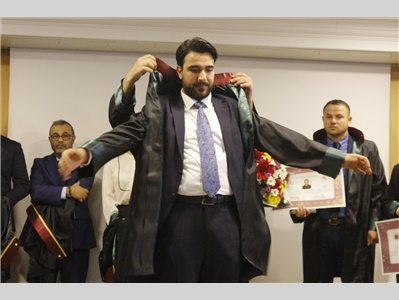 34 STAJYER AVUKATIMIZ CÜBBE GİYDİ