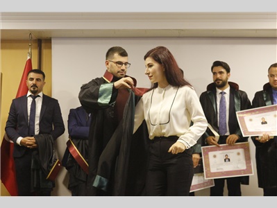 34 STAJYER AVUKATIMIZ CÜBBE GİYDİ