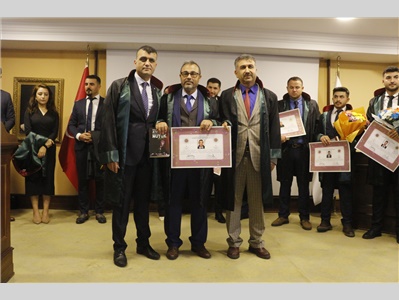 34 STAJYER AVUKATIMIZ CÜBBE GİYDİ