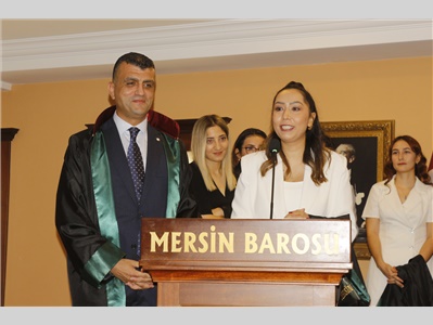 34 STAJYER AVUKATIMIZ CÜBBE GİYDİ