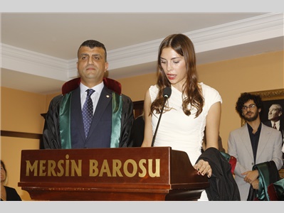 34 STAJYER AVUKATIMIZ CÜBBE GİYDİ