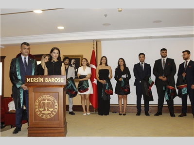 34 STAJYER AVUKATIMIZ CÜBBE GİYDİ
