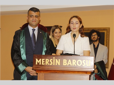 34 STAJYER AVUKATIMIZ CÜBBE GİYDİ