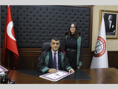 34 STAJYER AVUKATIMIZ CÜBBE GİYDİ
