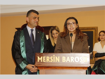 34 STAJYER AVUKATIMIZ CÜBBE GİYDİ