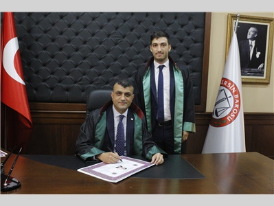 34 STAJYER AVUKATIMIZ CÜBBE GİYDİ