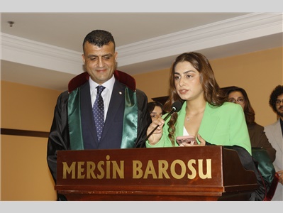 34 STAJYER AVUKATIMIZ CÜBBE GİYDİ
