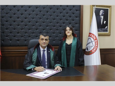 34 STAJYER AVUKATIMIZ CÜBBE GİYDİ