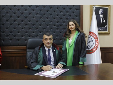 34 STAJYER AVUKATIMIZ CÜBBE GİYDİ