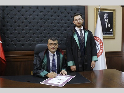34 STAJYER AVUKATIMIZ CÜBBE GİYDİ
