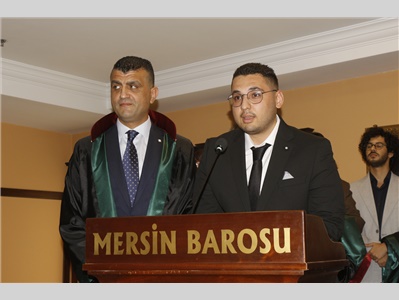 34 STAJYER AVUKATIMIZ CÜBBE GİYDİ