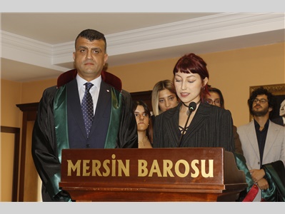 34 STAJYER AVUKATIMIZ CÜBBE GİYDİ