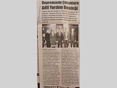 Depremzedelere adli yardım desteği