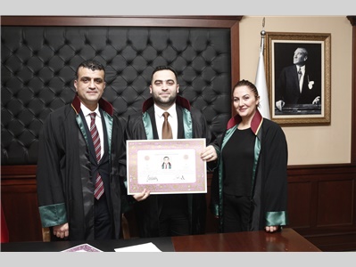 24 STAJYER AVUKATIMIZ, AVUKATLIK RUHSATNAMESİNİ ALDI