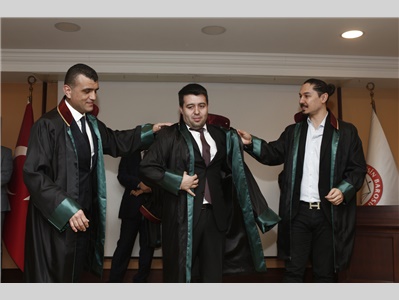 7 STAJYER AVUKATIMIZ CÜBBE GİYDİ