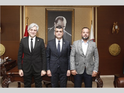 YENİDEN REFAH PARTİSİ MERSİN BÜYÜKŞEHİR BELEDİYE BAŞKAN ADAYI İZZEDDİN ALKAN'DAN ZİYARET