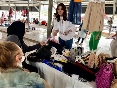 KADIN ÜRETİCİ PAZARINDA, KADIN HAKLARI STANDI AÇILDI