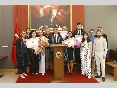 4 STAJYER AVUKATIMIZ CÜBBE GİYDİ