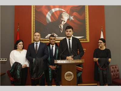 4 STAJYER AVUKATIMIZ CÜBBE GİYDİ