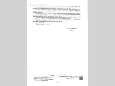 ÜLKEYE GİRİŞ ÇIKIŞ KAYDI ALMA TALEPLERİ
