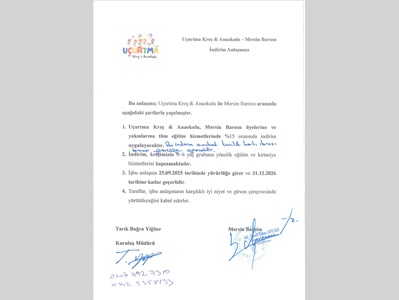 UÇURTMA KREŞ & ANAOKULU İLE İNDİRİM PROTOKOLÜ İMZALANDI