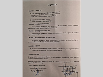 ELİSA PSİKOLOJİK DANIŞMANLIK ÇOCUK GELİŞİM MERKEZİ İLE İNRİM PROTOKOLÜ İMZALANDI