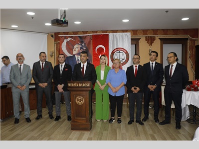 MERSİN BAROSU CUMHURİYET RESEPSİYONU DÜZENLEDİ