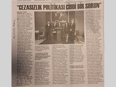 25 Kasım Kadına Yönelik Şiddete Karşı Uluslararası Mücadele Günü Basın Açıklaması