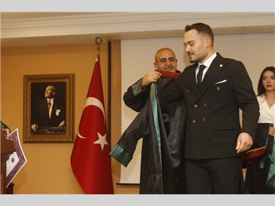 6 STAJYER AVUKATIMIZ CÜBBE GİYDİ