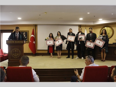 6 STAJYER AVUKATIMIZ CÜBBE GİYDİ