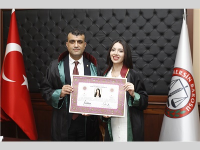 6 STAJYER AVUKATIMIZ CÜBBE GİYDİ
