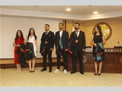 6 STAJYER AVUKATIMIZ CÜBBE GİYDİ