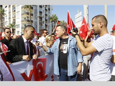 MERSİN 100. YIL BÜYÜK CUMHURİYET YÜRÜYÜŞÜ’NDE TEK YÜREK OLDUK