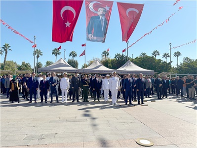 29 EKİM CUMHURİYET BAYRAMI ÇELENK SUNMA TÖRENİNE KATILDIK