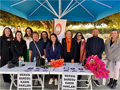 KADIN HAKLARI MERKEZİ SİLİFKE İLÇE TEMSİLCİLİĞİMİZ, KADINA YÖNELİK ŞİDDETE KARŞI BİLGİLENDİRME STANDI AÇTI
