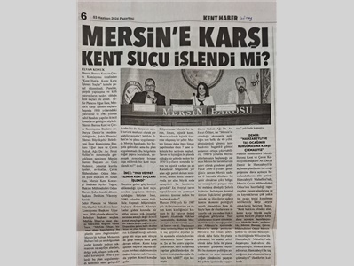 "Kent Hakkı, Kente Karşı İşlenen Suçlar" konulu panel düzenlendi