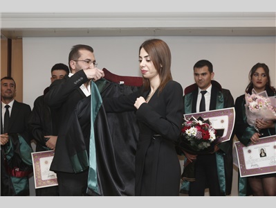 19 STAJYER AVUKATIMIZ CÜBBE GİYDİ