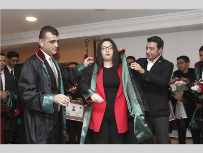 19 STAJYER AVUKATIMIZ CÜBBE GİYDİ