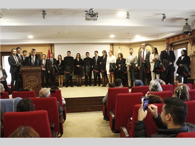19 STAJYER AVUKATIMIZ CÜBBE GİYDİ