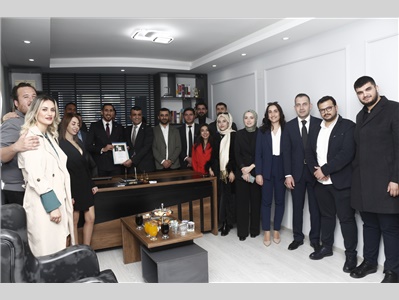 MESLEKTAŞIMIZIN OFİS AÇILIŞINA KATILDIK
