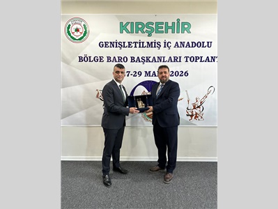 BARO BAŞKANIMIZ AV. GAZİ ÖZDEMİR, İÇ ANADOLU BÖLGE BARO BAŞKANLARI TOPLANTISINA KATILDI