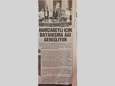 Hamzabeyli için dayanışma ağı büyüyor