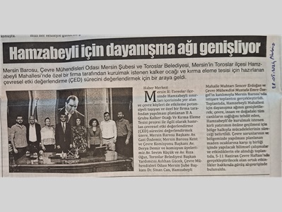 Hamzabeyli için dayanışma ağı büyüyor