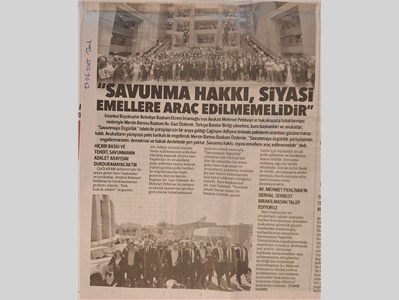 Barolardan savunmaya özgürlük yürüyüşü