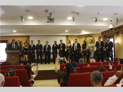 30 STAJYER AVUKATIMIZ CÜBBE GİYDİ