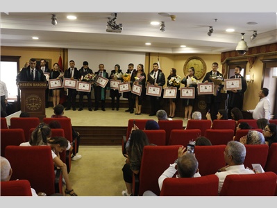 30 STAJYER AVUKATIMIZ CÜBBE GİYDİ