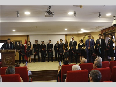 30 STAJYER AVUKATIMIZ CÜBBE GİYDİ